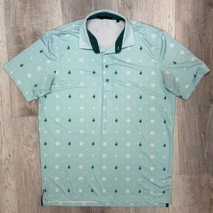 Greyson Floral G.O.A.T. Polo in Cattail Blue
Men’s size M Golf Performance Wear